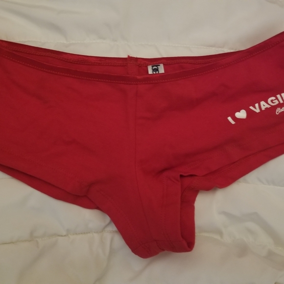 Hand Print "VAGINA" Booty Short - Picture 2 of 2